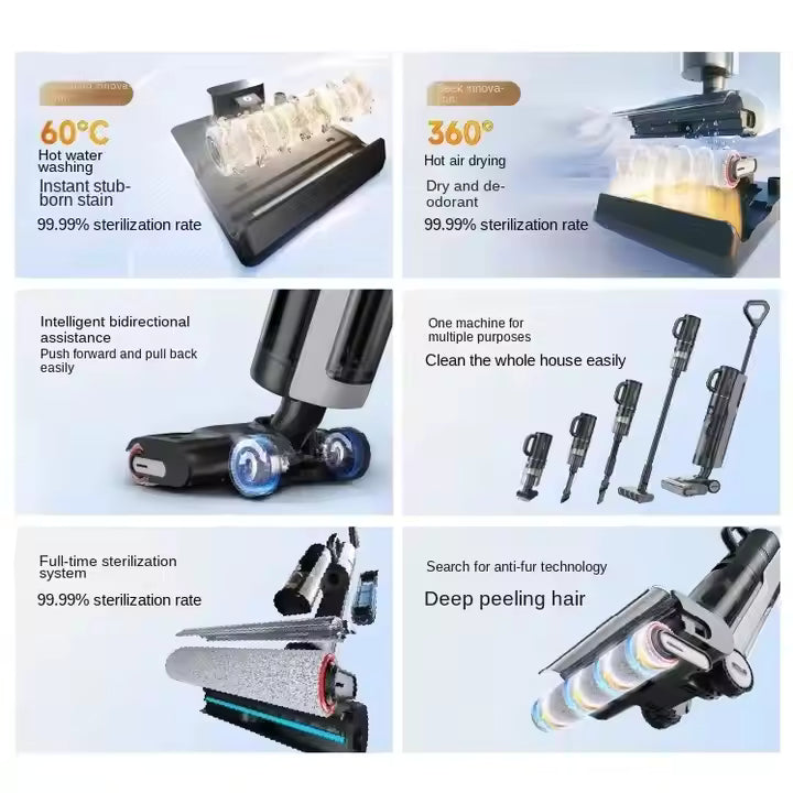 RoboMop™ Sweep. Mop. Vacuum. All-in-One Veteranshops.com