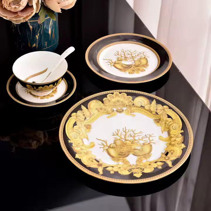 AzureCharm™ Classic Dinnerware. Ocean-Inspired Grace Veteranshops.com