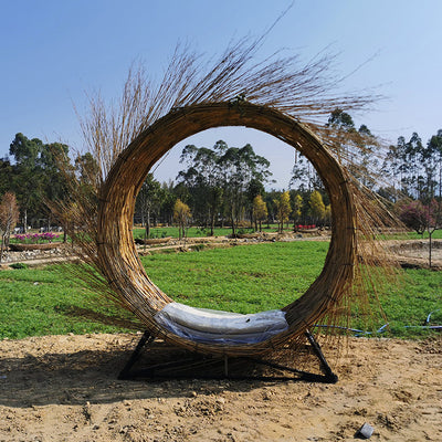 AuraSolis™ Red Bird Nest Daybed Veteranshops.com