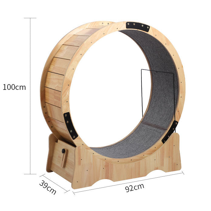 EcoPaws™ Wooden Cat Wheel Veteranshops.com