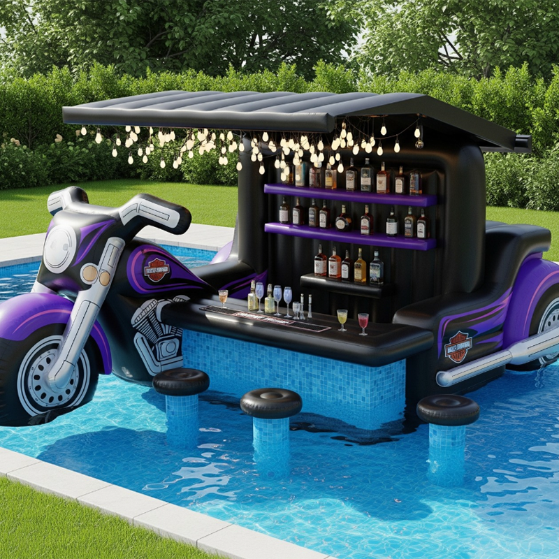 Aqua Fortress Elite™ Floating Water Castle & Pool Bar Veteranshops.com