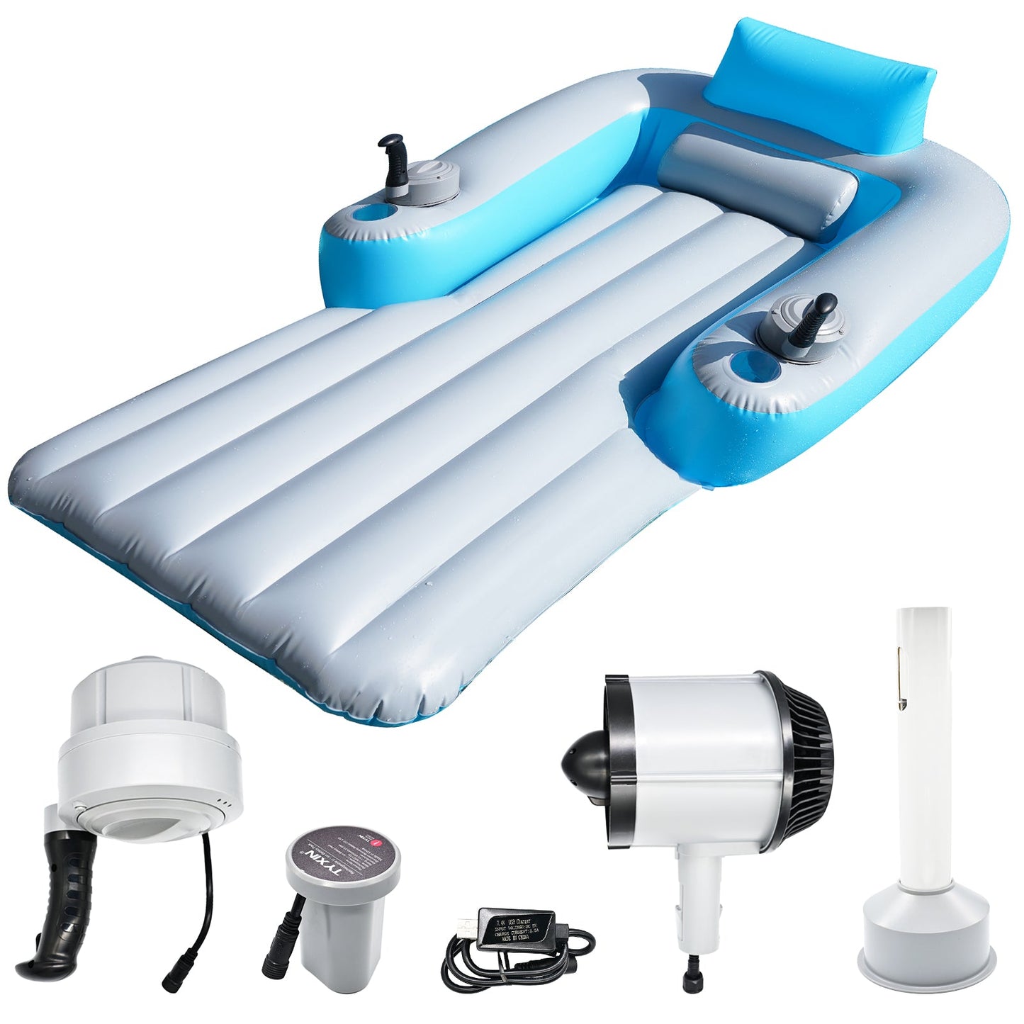 AquaGlide™ Electric Pool Ring - 50W IP68 Waterproof Veteranshops.com