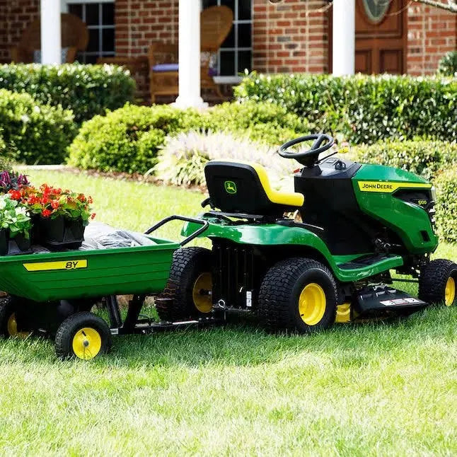 S100 42 in. 17.5 HP Gas Hydrostatic Riding Lawn Mower John Deere