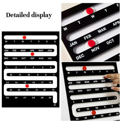 Nordic Style Acrylic Desktop Calendar - Creative Home & Wall Decor for Living Room, Bedroom eprolo