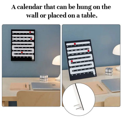 Nordic Style Acrylic Desktop Calendar - Creative Home & Wall Decor for Living Room, Bedroom eprolo