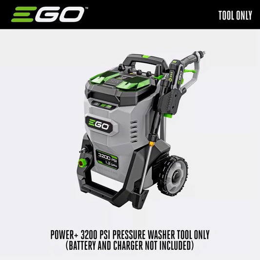 EGO POWER+ 3200 PSI 1.2 GPM Cold Water Battery Pressure Washer with 5 Spray Tips Veteranshops.com