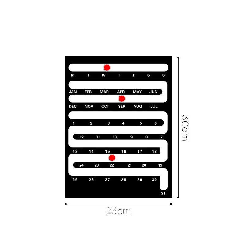 Nordic Style Acrylic Desktop Calendar - Creative Home & Wall Decor for Living Room, Bedroom eprolo