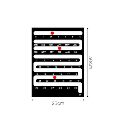 Nordic Style Acrylic Desktop Calendar - Creative Home & Wall Decor for Living Room, Bedroom eprolo