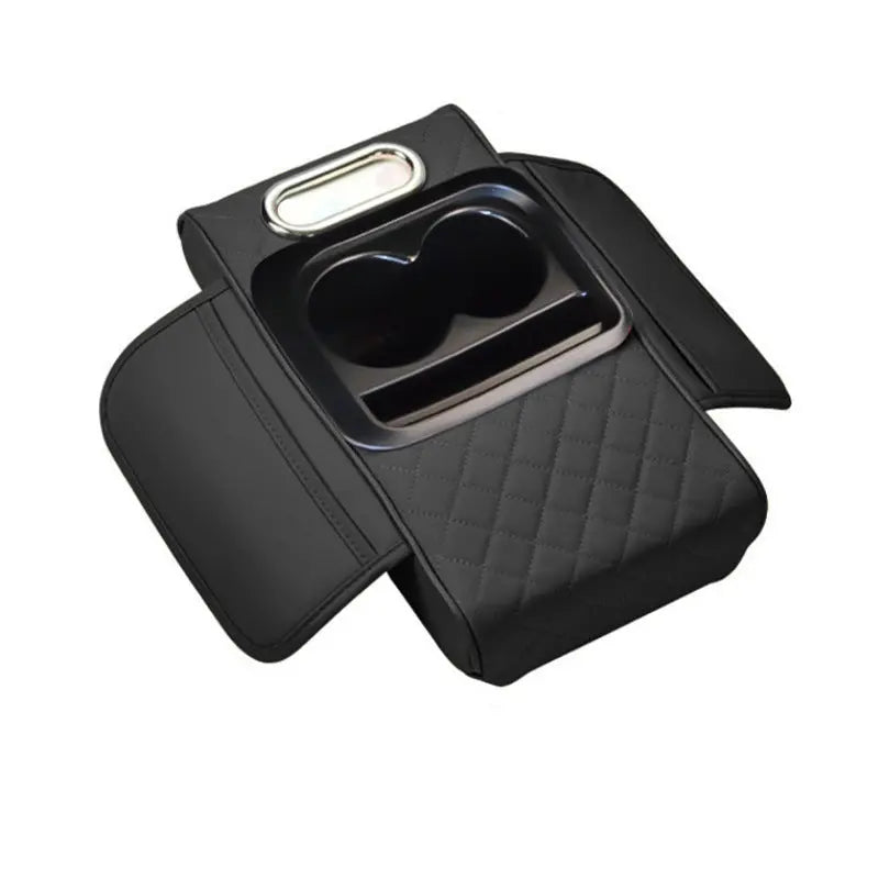 Car Armrest Pad Multi-functional Cup Holder Car Tissue Box Automotive Interior Leather Armrest Riser Pad eprolo