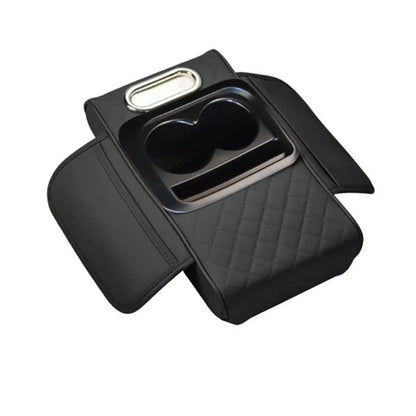 Car Armrest Pad Multi-functional Cup Holder Car Tissue Box Automotive Interior Leather Armrest Riser Pad eprolo