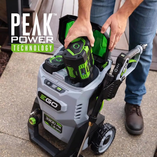 EGO POWER+ 3200 PSI 1.2 GPM Cold Water Battery Pressure Washer with 5 Spray Tips Veteranshops.com