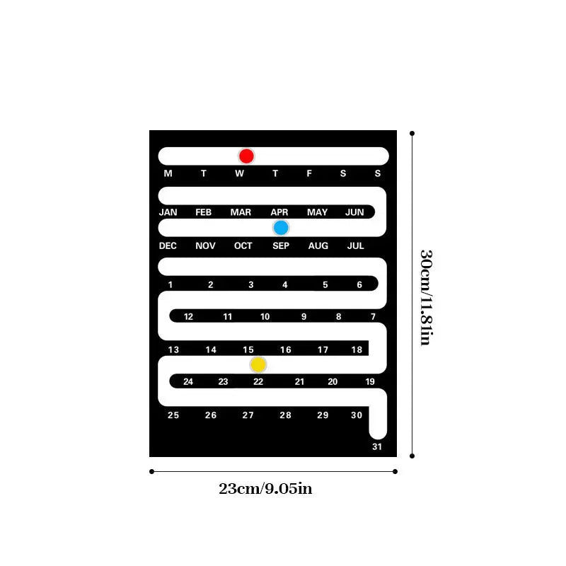 Nordic Style Acrylic Desktop Calendar - Creative Home & Wall Decor for Living Room, Bedroom eprolo