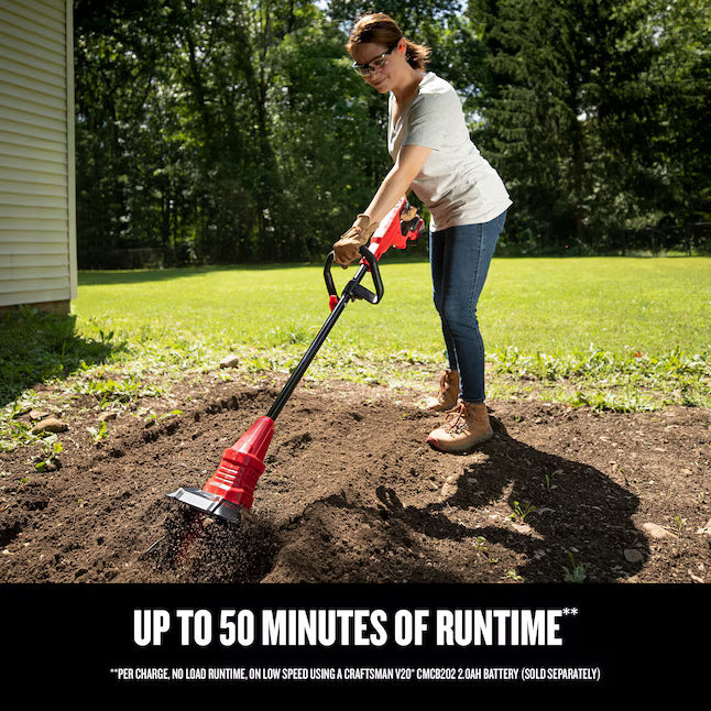 CRAFTSMAN V20 20-volt Lithium ion (Li-ion) Forward-rotating Cordless Electric Cultivator Veteranshops.com