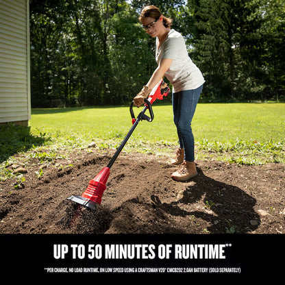 CRAFTSMAN V20 20-volt Lithium ion (Li-ion) Forward-rotating Cordless Electric Cultivator Veteranshops.com