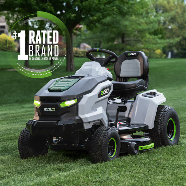 EGO 42in Lawn Tractor with 6Ah Battery 6pk, Turbo Charger & Adapter Kit Veteranshops.com