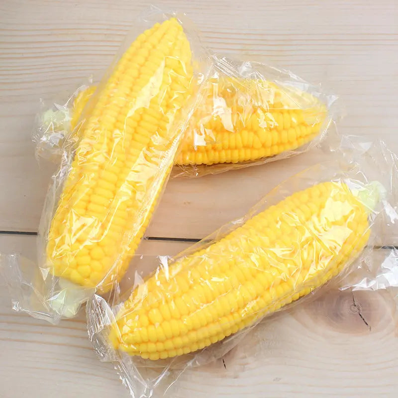 Creative Squishy Simulation Corn TPR Soft Stress Relief Pull-and-Play Corn Decompression Toy eprolo
