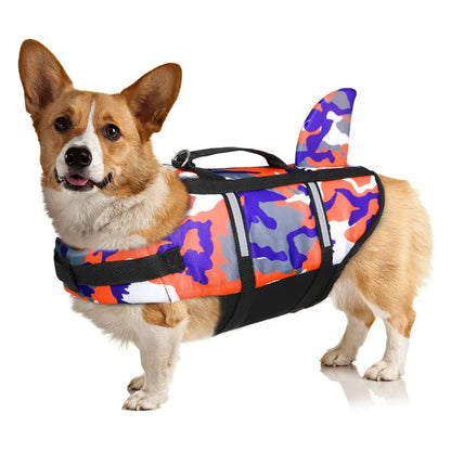 Dog Life Jacket Lightweight Adjustable Velcro Medium to Large Dog Swimwear eprolo