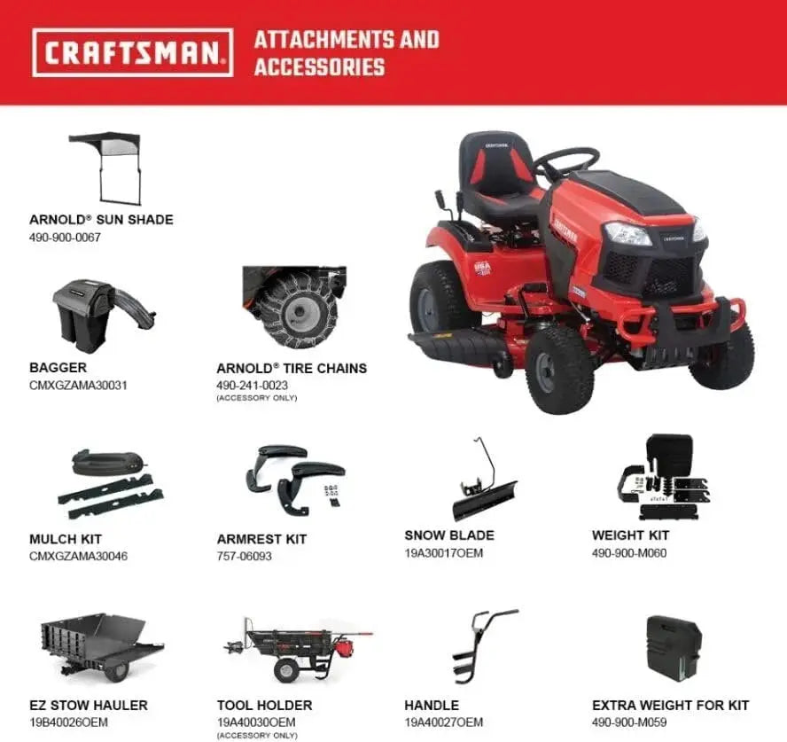 Craftsman T2200K Turn Tight 42-In 20 HP V-Twin Gas Lawn Tractor LOWES