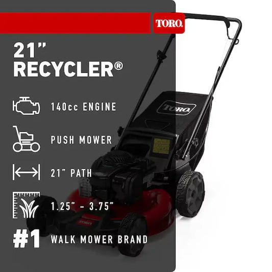 Toro Recycler 21-Inch Gas Push Lawn Mower 21311 Veteranshops.com