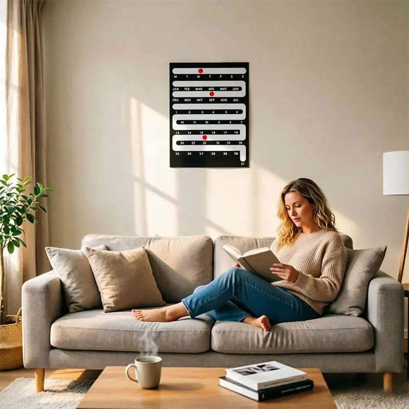 Nordic Style Acrylic Desktop Calendar - Creative Home & Wall Decor for Living Room, Bedroom eprolo