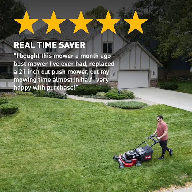 Toro TimeMaster mower for faster, easier lawn care TORO