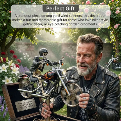 Motorcycle Wind Spinner Metal Decorative Pinwheel Windmill for Yard for Outdoor Patio Lawn Garden Landscape Backyard Art Decor eprolo
