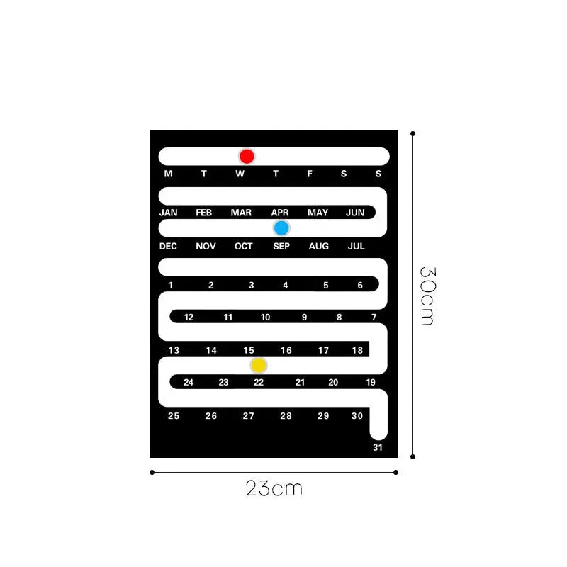 Nordic Style Acrylic Desktop Calendar - Creative Home & Wall Decor for Living Room, Bedroom eprolo