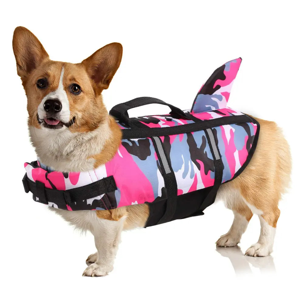 Dog Life Jacket Lightweight Adjustable Velcro Medium to Large Dog Swimwear eprolo