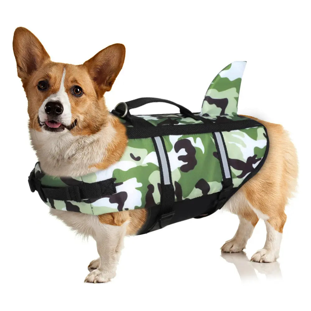 Dog Life Jacket Lightweight Adjustable Velcro Medium to Large Dog Swimwear eprolo