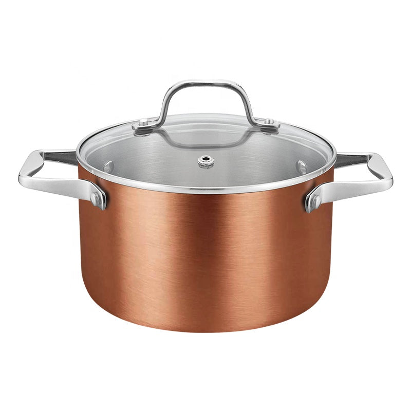 TriLumina™ 9-Piece Luxury Tri-Ply Stainless Steel & Copper Cookware Set Veteranshops.com