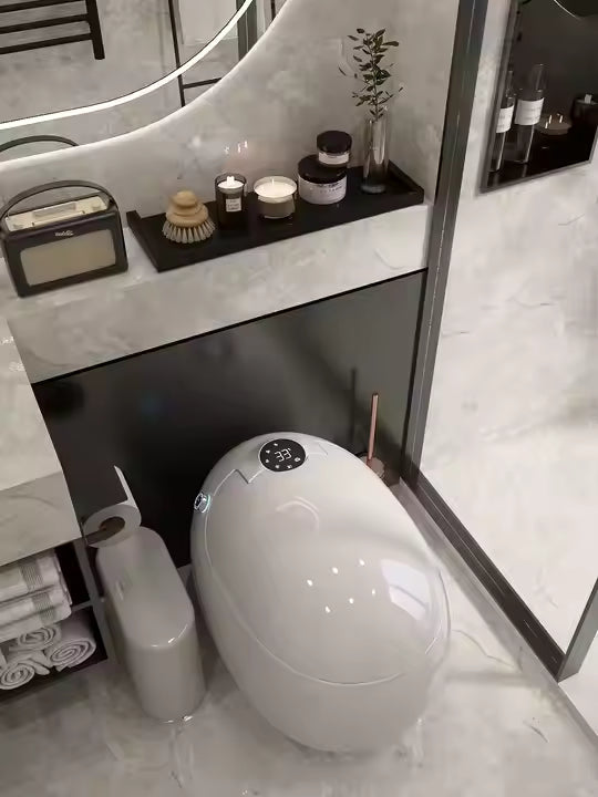 AquaThrone™ – Majestic and powerful; ideal for a premium smart toilet.