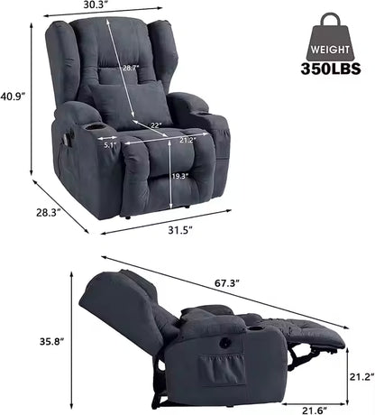 MassaLuxe™ Recharge Recline Relax Veteranshops.com