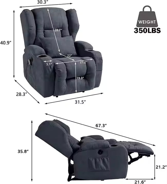 MassaLuxe™ Recharge Recline Relax Veteranshops.com