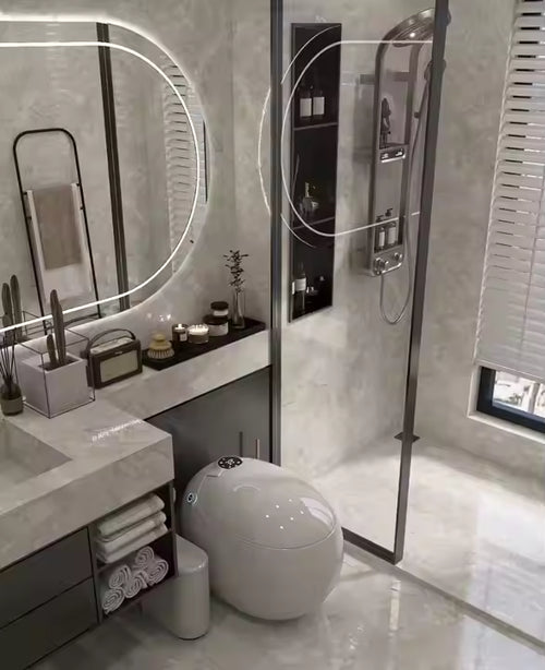 AquaThrone™ – Majestic and powerful; ideal for a premium smart toilet.