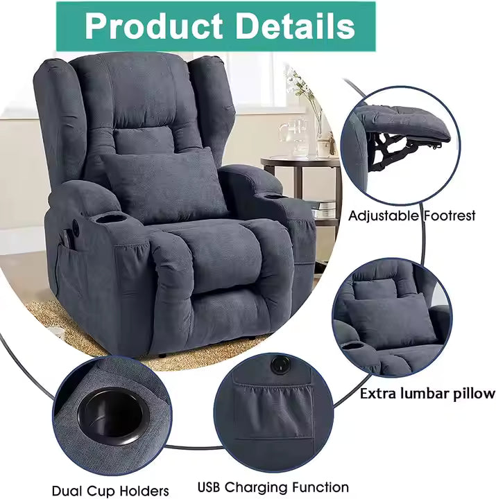 MassaLuxe™ Recharge Recline Relax Veteranshops.com