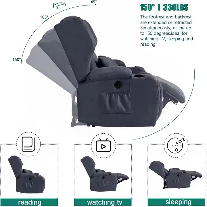 MassaLuxe™ Recharge Recline Relax Veteranshops.com
