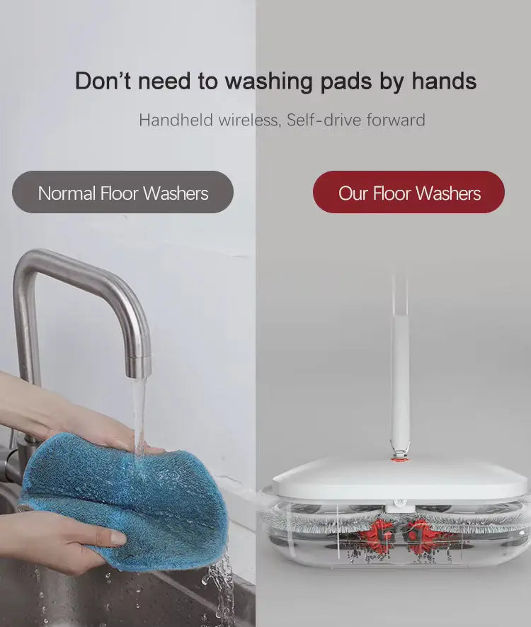 AutoMop Pro™ Smooth Spin. Spotless Floors Veteranshops.com
