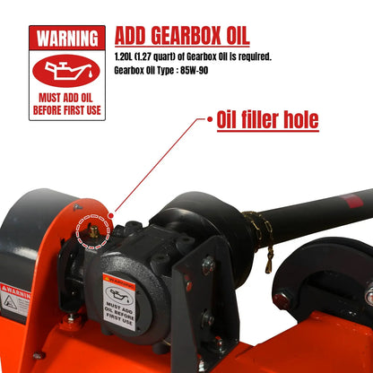 65" Standard 3 Point Offset Flail Ditch Bank Mower for 30-60 HP Tractors | VAM65IN MECHMAXX