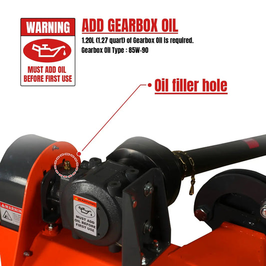 65" Standard 3 Point Offset Flail Ditch Bank Mower for 30-60 HP Tractors | VAM65IN MECHMAXX