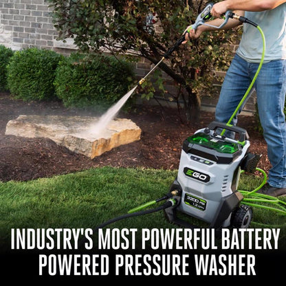 EGO POWER+ 3200-PSI 1.2-GPM Cold Water Battery Pressure washer with 5 Spray Tips