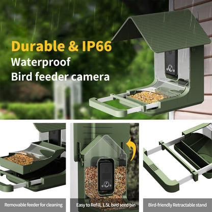 SkySentry™ AI-X Pro I Smart AI-Powered Bird Feeder Veteranshops.com