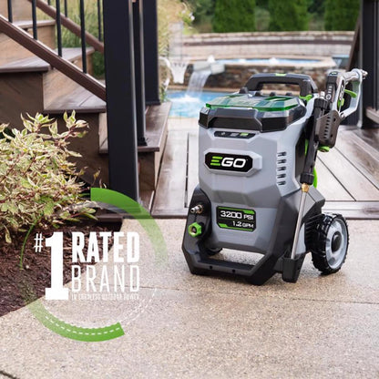 EGO POWER+ 3200-PSI 1.2-GPM Cold Water Battery Pressure washer with 5 Spray Tips