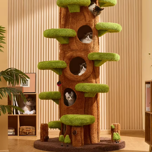 EverWarm Cat Havens: 2m Large Integrated Cat Tree Veteranshops.com