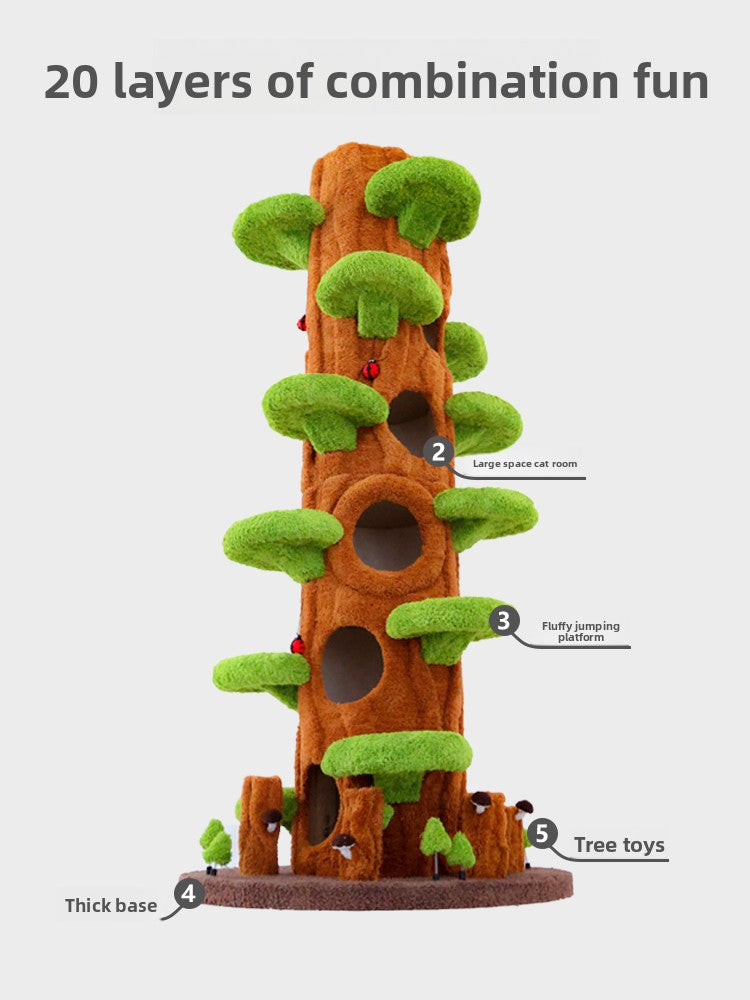 EverWarm Cat Havens: 2m Large Integrated Cat Tree Veteranshops.com