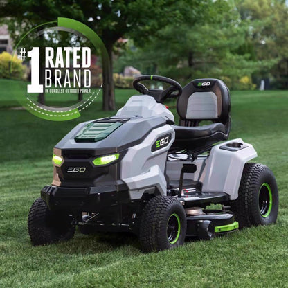 EGO POWER+ 42-in T6 Lawn Tractor with 6 x 6.0Ah Batteries, 800W Turbo Charger, and Charging Adapter