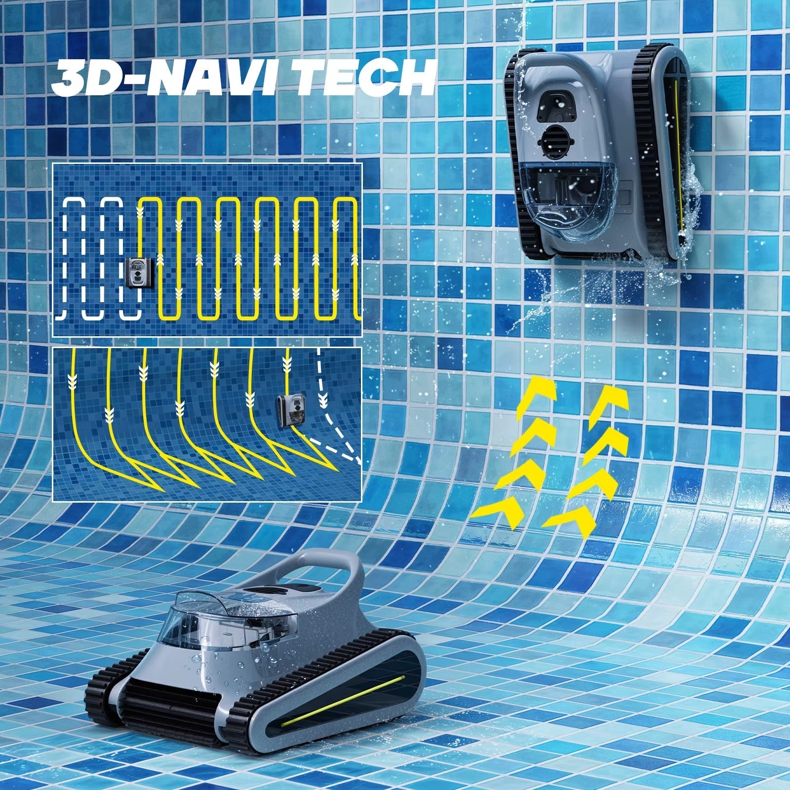 AquaPilot OneTouch™ | Cordless Button-Control Robotic Pool Cleaner Veteranshops.com
