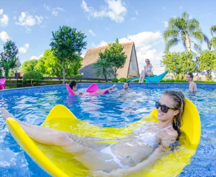 LuminaLux™ Floating Pool Lounger Veteranshops.com
