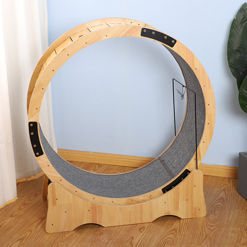 EcoPaws™ Wooden Cat Wheel Veteranshops.com