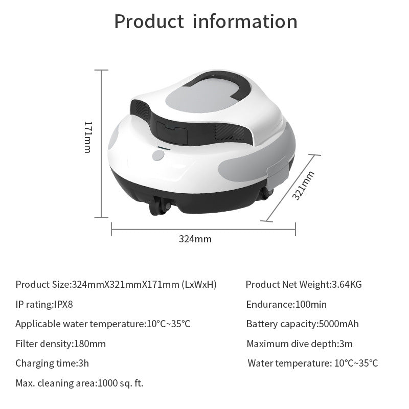 PureWave HydroClean Pro X3 Robotic Pool Cleaner Veteranshops.com