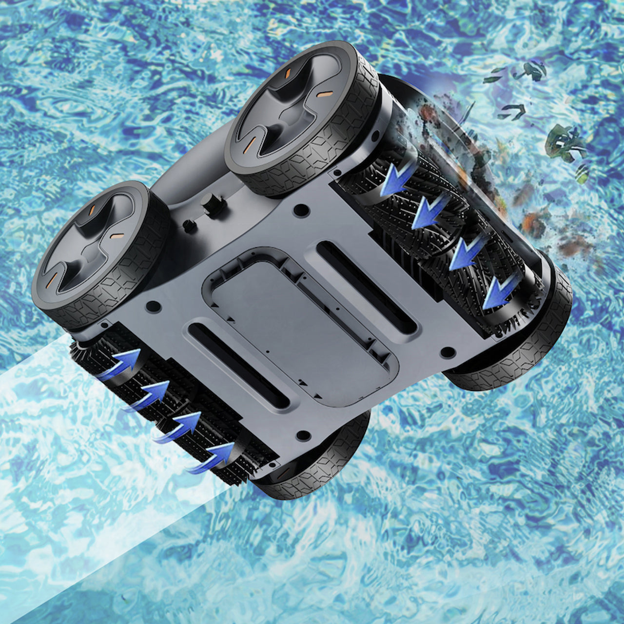 AQUACLIMB PRO™ | Cordless Wall-Climbing Pool Robot Cleaner Veteranshops.com
